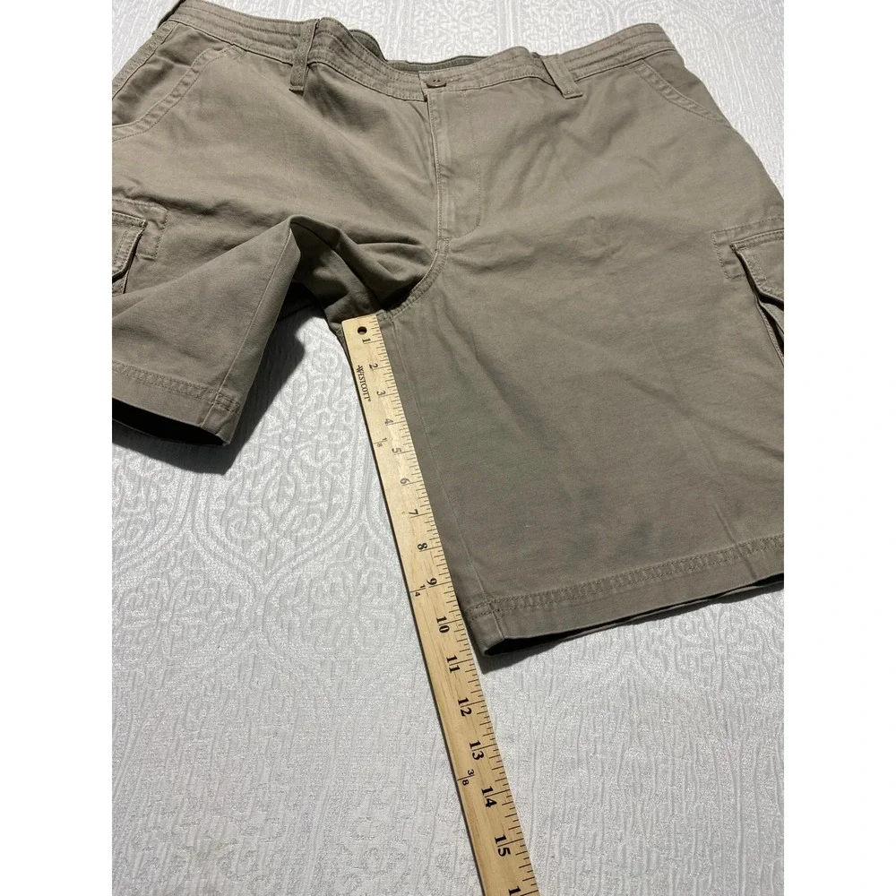 RedHead Mens 44 The Original Trail Head Cargo Shorts‎ Khaki Tan Cotton 6-Pocket
